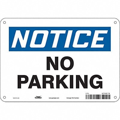 J7000 Safety Sign 7 in x 10 in Aluminum