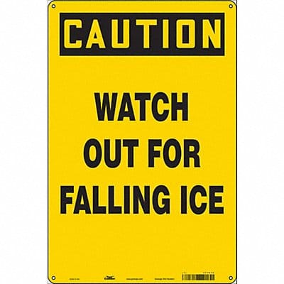 Safety Sign 18 inx12 in Polyethylene