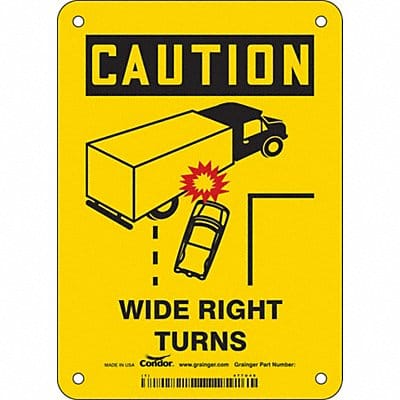 Safety Sign 7 inx5 in Vinyl