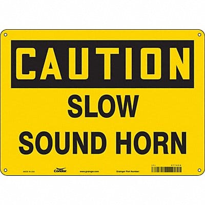 Safety Sign 10 inx14 in Aluminum