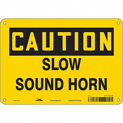 Safety Sign 7 inx10 in Polyethylene