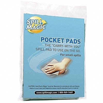 Absorbent Pocket Pad Clear 7-1/2 L PK30