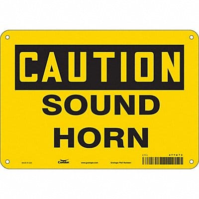 Safety Sign 7 in x 10 in Vinyl