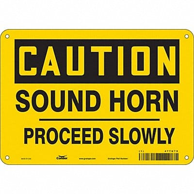 Safety Sign 7 inx10 in Vinyl