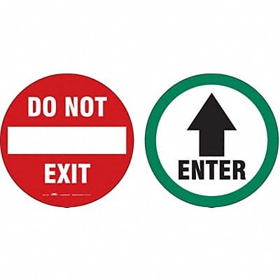 Exit Sign 6 in x 6 in Vinyl