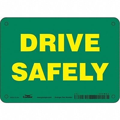 Safety Sign 5 inx7 in Polyethylene