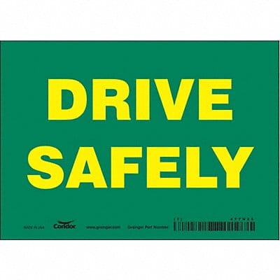 Safety Sign 5 inx7 in Vinyl