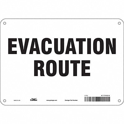 Safety Sign 7 in x 10 in Aluminum