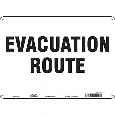 Safety Sign 10 in x 14 in Aluminum