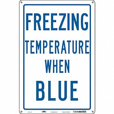 Safety Sign 18 inx12 in Aluminum