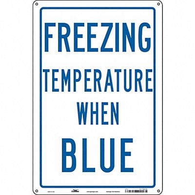 Safety Sign 18 inx12 in Polyethylene