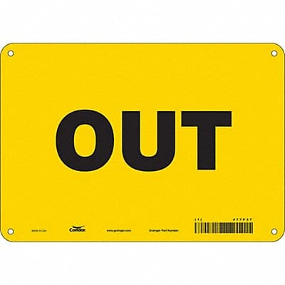 K1481 Safety Sign 7 in x 10 in Polyethylene