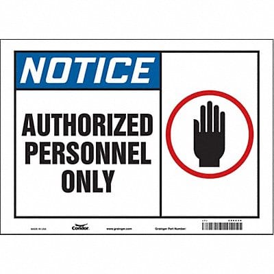 Safety Sign 10 inx14 in Vinyl