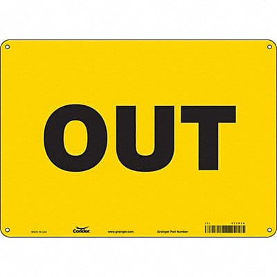 K1481 Safety Sign 10 in x 14 in Polyethylene