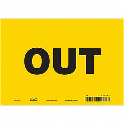 K1481 Safety Sign 7 in x 10 in Vinyl