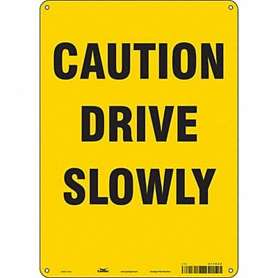 Safety Sign 14 inx10 in Aluminum