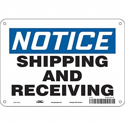 Safety Sign 7 in x 10 in Aluminum