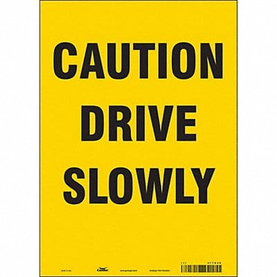 Safety Sign 14 inx10 in Vinyl