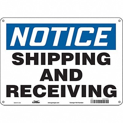 Safety Sign 10 inx14 in Polyethylene