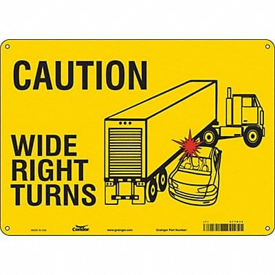 K1511 Safety Sign 10 inx14 in Aluminum