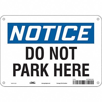 Safety Sign 7 in x 10 in Aluminum
