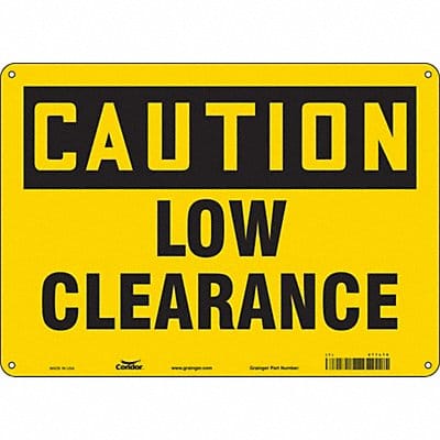 Safety Sign 10 in x 14 in Aluminum