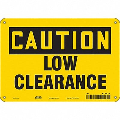 Safety Sign 7 inx10 in Polyethylene