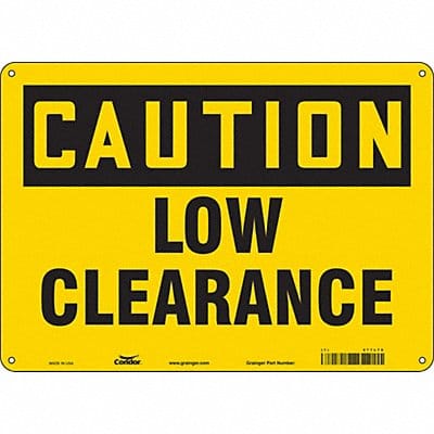Safety Sign 10 inx14 in Vinyl