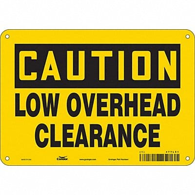 Traffic Sign 7 in x 10 in Aluminum