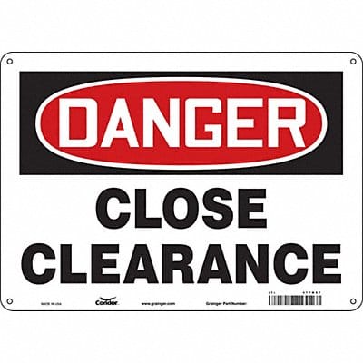 Safety Sign 10 inx14 in Aluminum