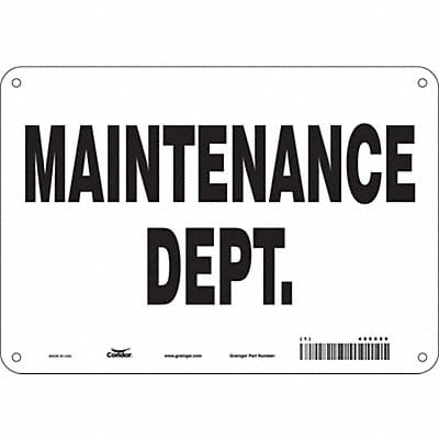 K1752 Safety Sign 7 in x 10 in Aluminum
