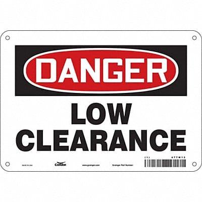 Safety Sign 7 in x 10 in Aluminum