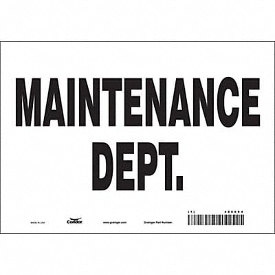 K1752 Safety Sign 7 in x 10 in Vinyl