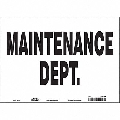 K1752 Safety Sign 10 in x 14 in Vinyl