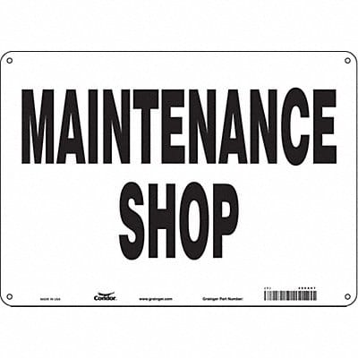 Safety Sign 10 in x 14 in Aluminum