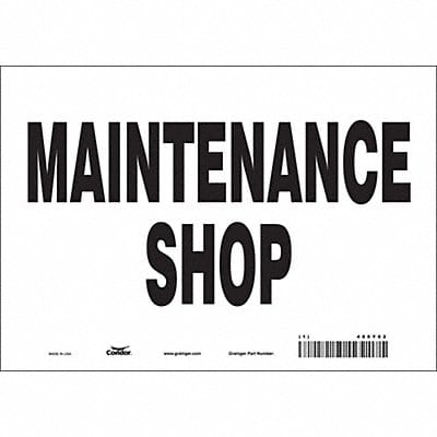 Safety Sign 7 in x 10 in Vinyl