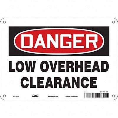 Safety Sign 7 in x 10 in Aluminum