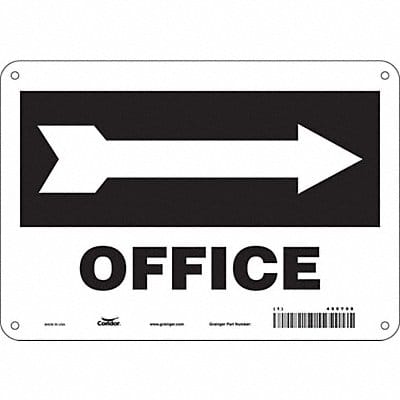 K1758 Safety Sign 7 in x 10 in Aluminum