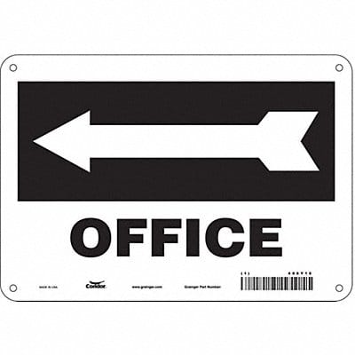 Safety Sign 7 in x 10 in Aluminum