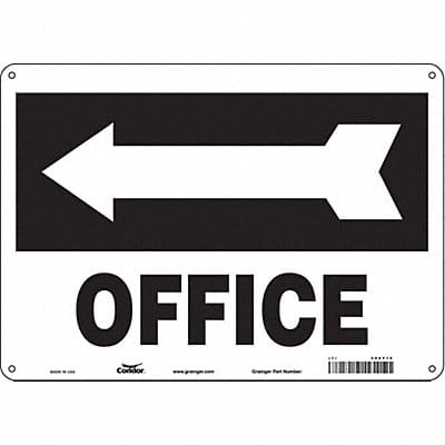 Safety Sign 10 in x 14 in Aluminum