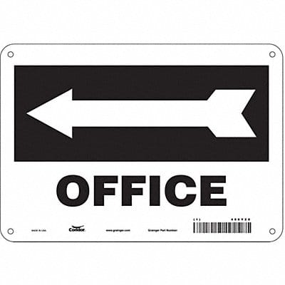 Safety Sign 7 in x 10 in Polyethylene