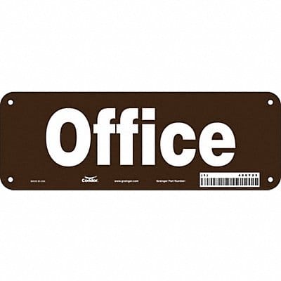 Safety Sign 3 1/2 x 10 in Polyethylene