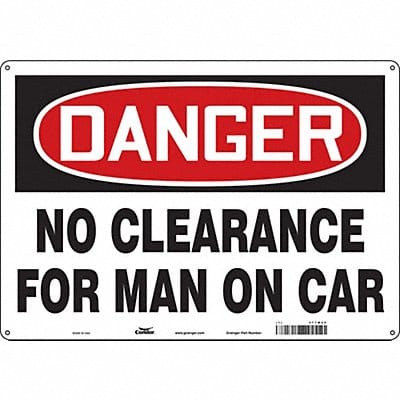 Safety Sign 14 inx20 in Polyethylene