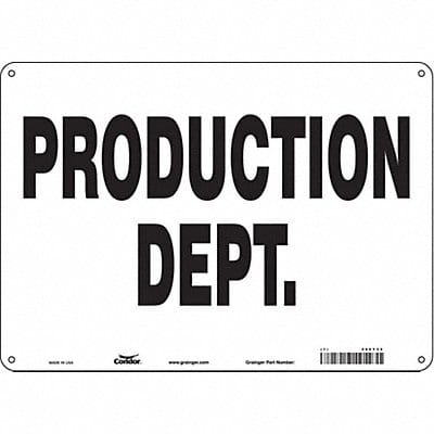 Safety Sign 10 in x 14 in Aluminum