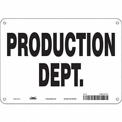 Safety Sign 7 in x 10 in Polyethylene