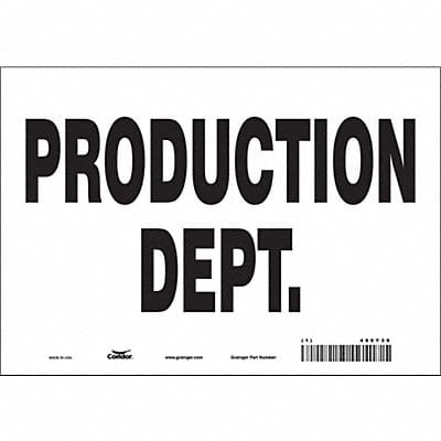 Safety Sign 7 in x 10 in Vinyl