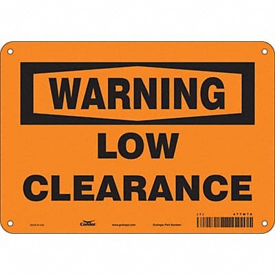 Traffic Sign 7 in x 10 in Aluminum