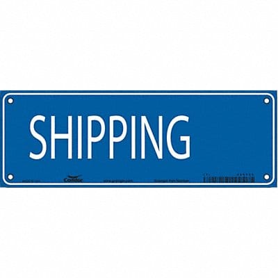 Safety Sign 7 in x 20 in Polyethylene