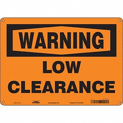 Safety Sign 10 inx14 in Polyethylene