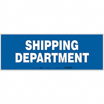 Safety Sign 10 in x 28 in Polyethylene